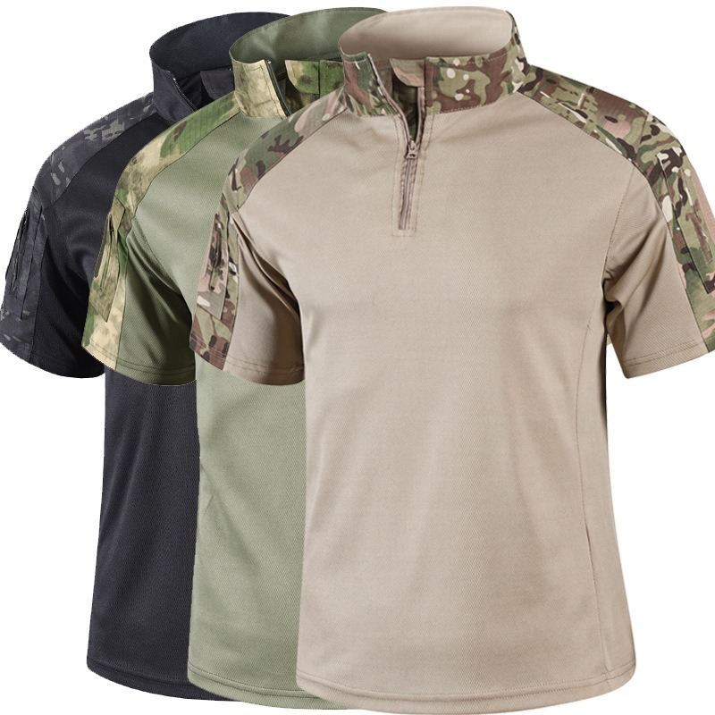Outdoor Hunting T Shirts - Мужская летняя камуфляжная тактическая рубашка с