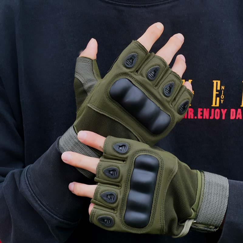 Outdoor Hunting Gloves - Тактические перчатки для активного отдыха, полупальцевые,
