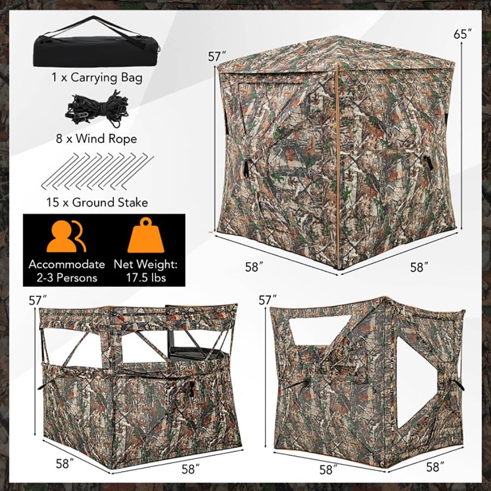 Hunting & Outdoor Supplies Vanderbijlpark - Многофункциональная разборная охотничья палатка 5-в-1 для