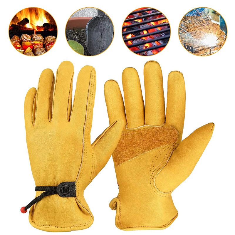 Outdoor Hunting Gloves - Перчатки из воловьей кожи, дышащие, полнопалые,