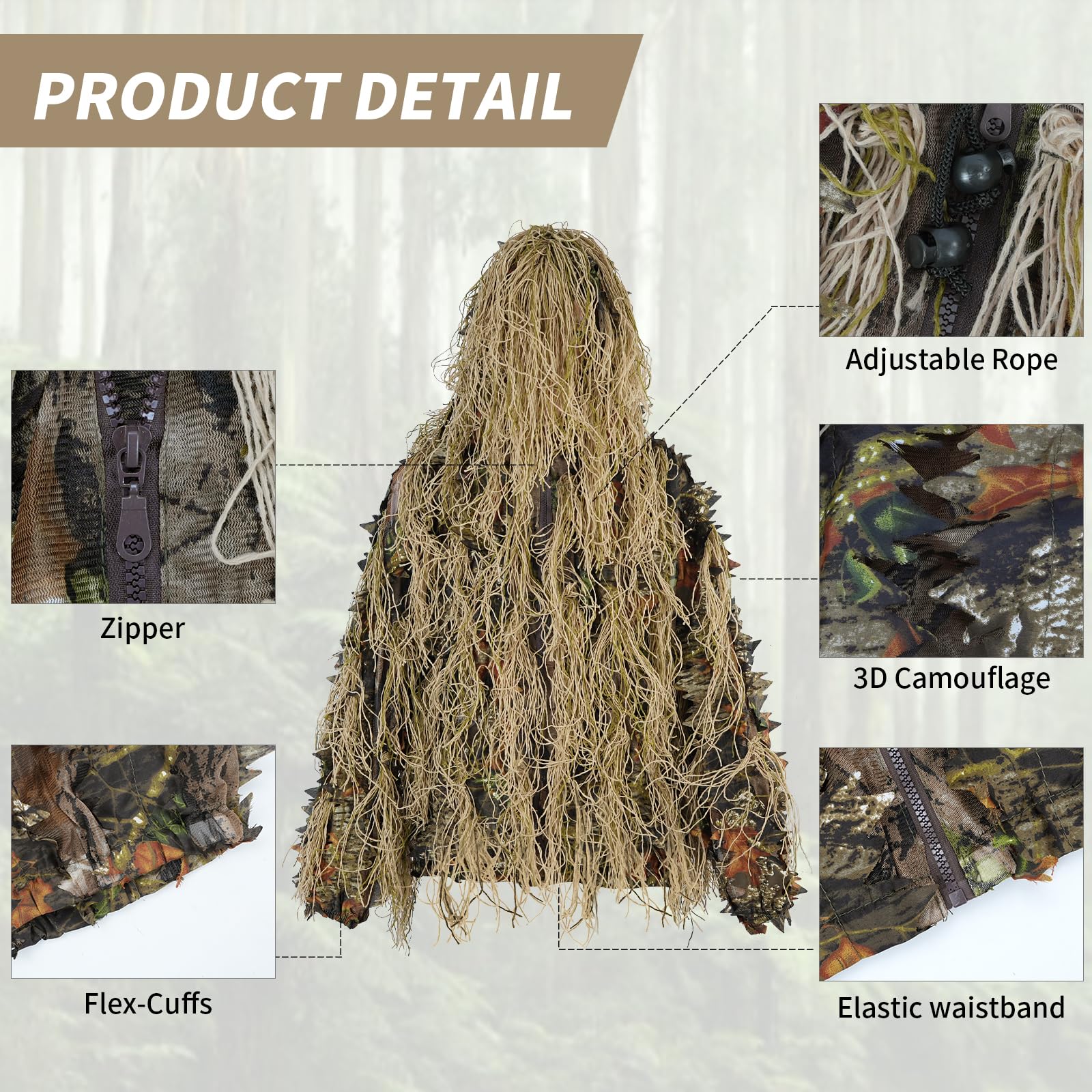 JOAXOR маскировочный костюм ге – обзор и цена Camouflage Hunting Jacket